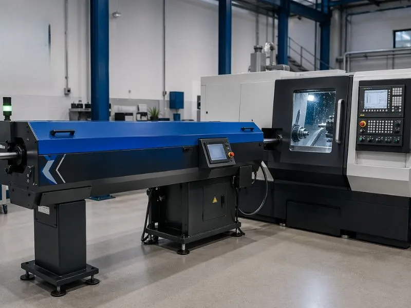 alimentador de barras para torno CNC
